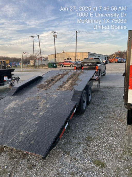 2024 TEXAS PRIDE TRAILERS 21' Lowboy Gravity Tilt Bed 14K Bumper Pull Trailer