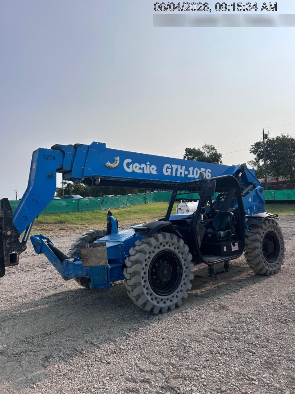 2017 Genie GTH-1056 Solid Tires, 60" carriage, Light Kit, Open ROPS