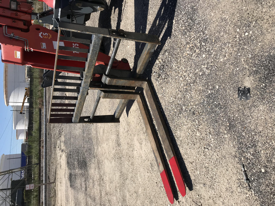 2018 Manitou MTA10055 Manitou MTA 10055 w/Cab/Heat/AC, Work Lights/Strobe, Aux Hyd, Solid Tires, Lift Hook, 66" Carriage, 60" Forks