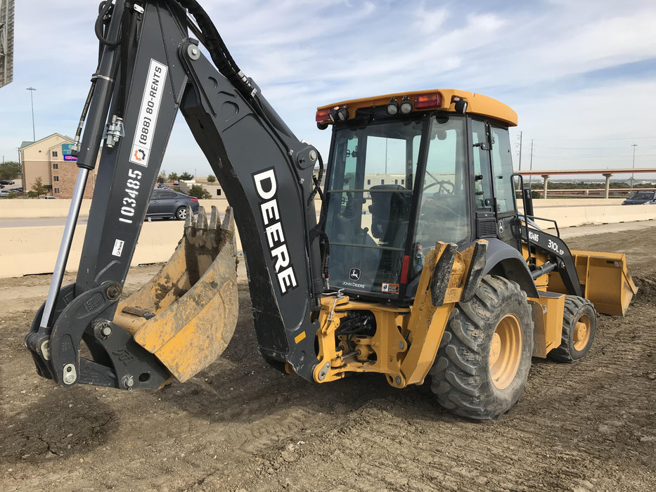 2020 John Deere 310LEP Cab/Heat/Air, 4WD, Standard Stick, Pilot Controls, 2 Way Hydraulics, TAG Manual QC
