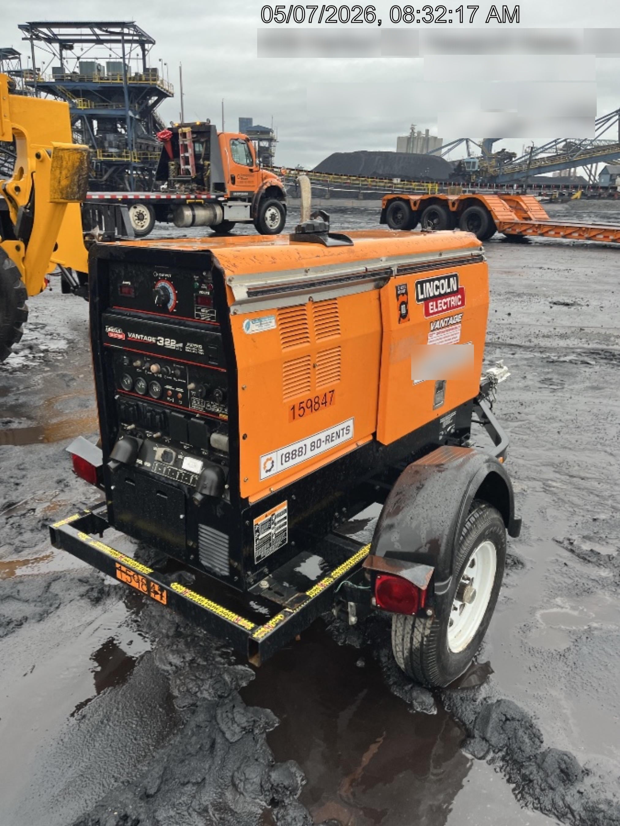 2021 Lincoln Electric Vantage 322 Vantage 322 Ready Pak 3 w/ Decals, ORANGE (includes trailer, cable rack, fender light kit) NO Telematics