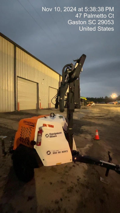 2024 Generac MLT6SKDS-STD4 ELEC WINCH Diesel, Electric Winch Mast, Powerzone Controller, (4) 320W LED Lights, 4kW Generator, 39.9 Gal Fuel Tank, 2" pintle, T3