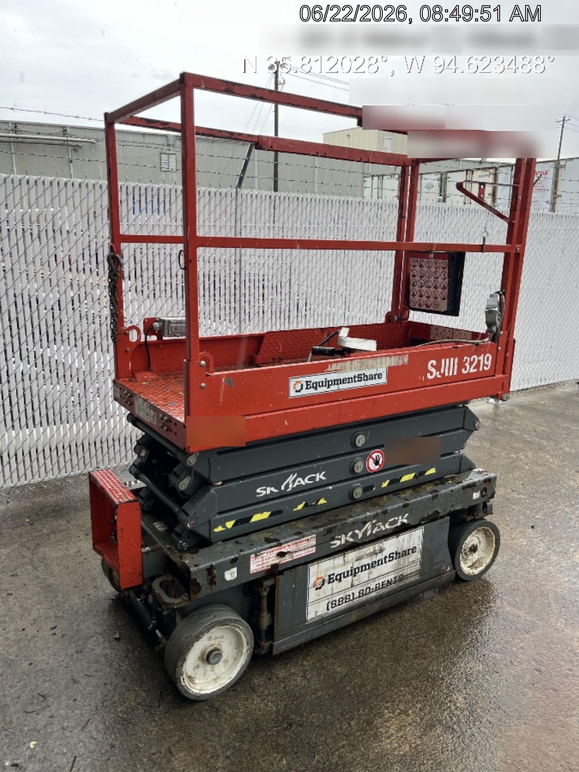 2019 Skyjack SJIII-3219 Skyjack SJIII3219 Standard w/Trojan Batteries