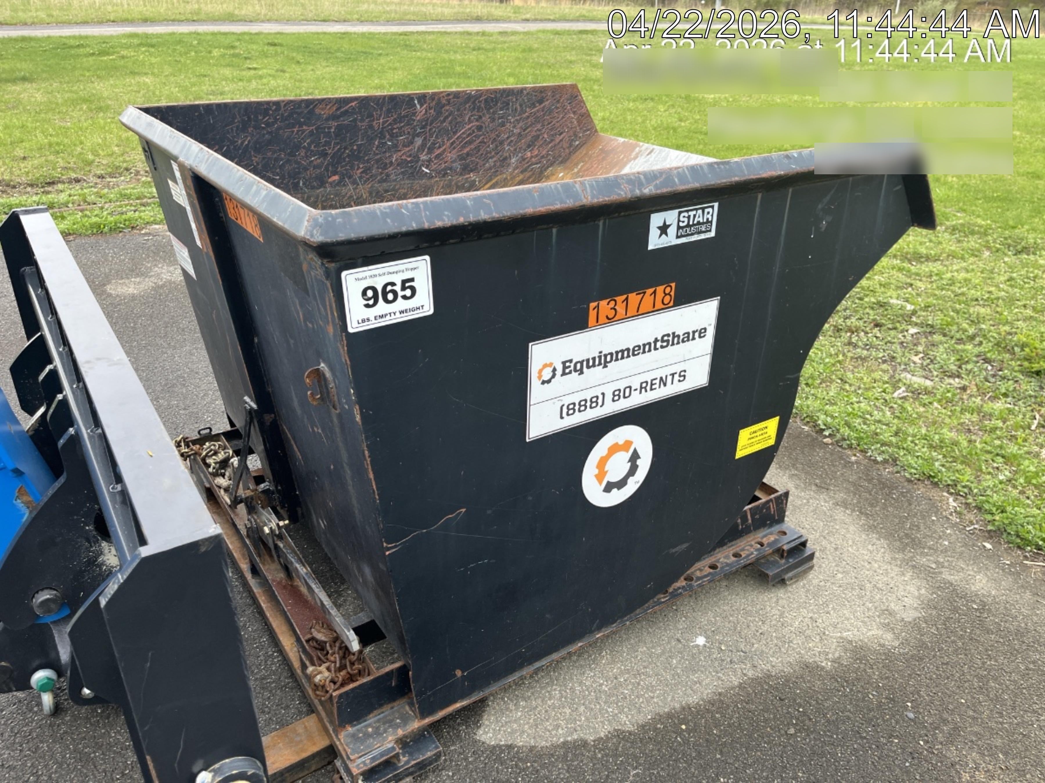 2021 STAR INDUSTRIES M-1820 - Self-Dump Hopper