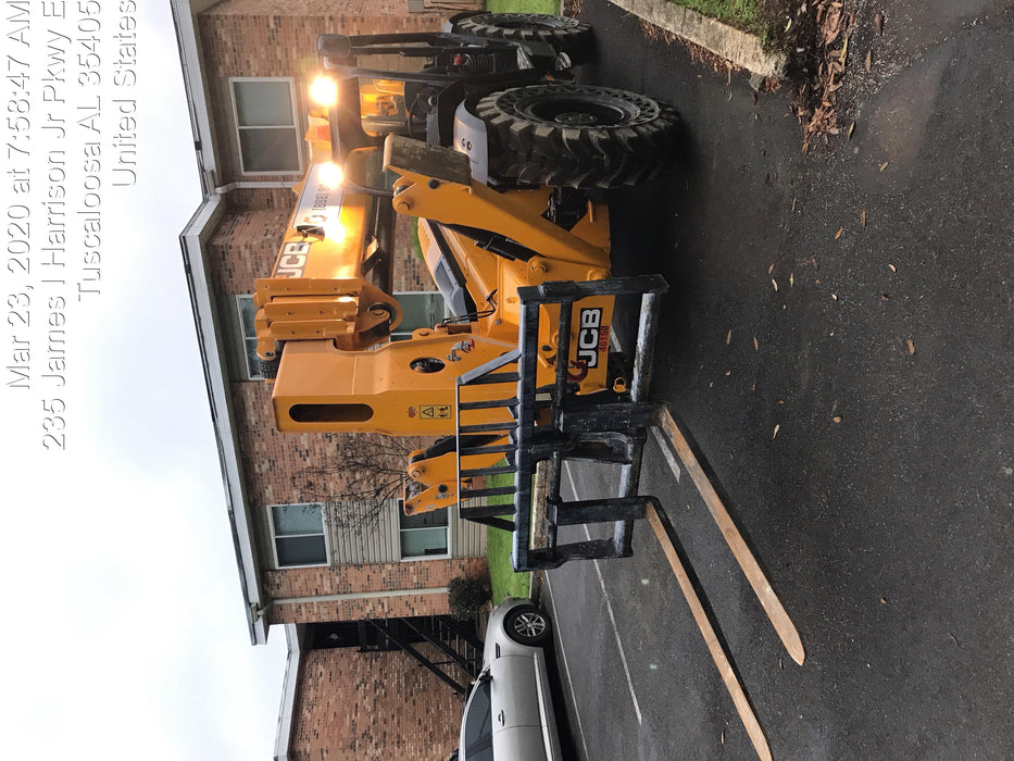 2019 JCB 510-56 Canopy, 74 HP, Solid Tires, STD Worklight, Beacon, Aux Hydraulics, Lifting Eye, Back up Alarm w/66" Carriage/60" Forks