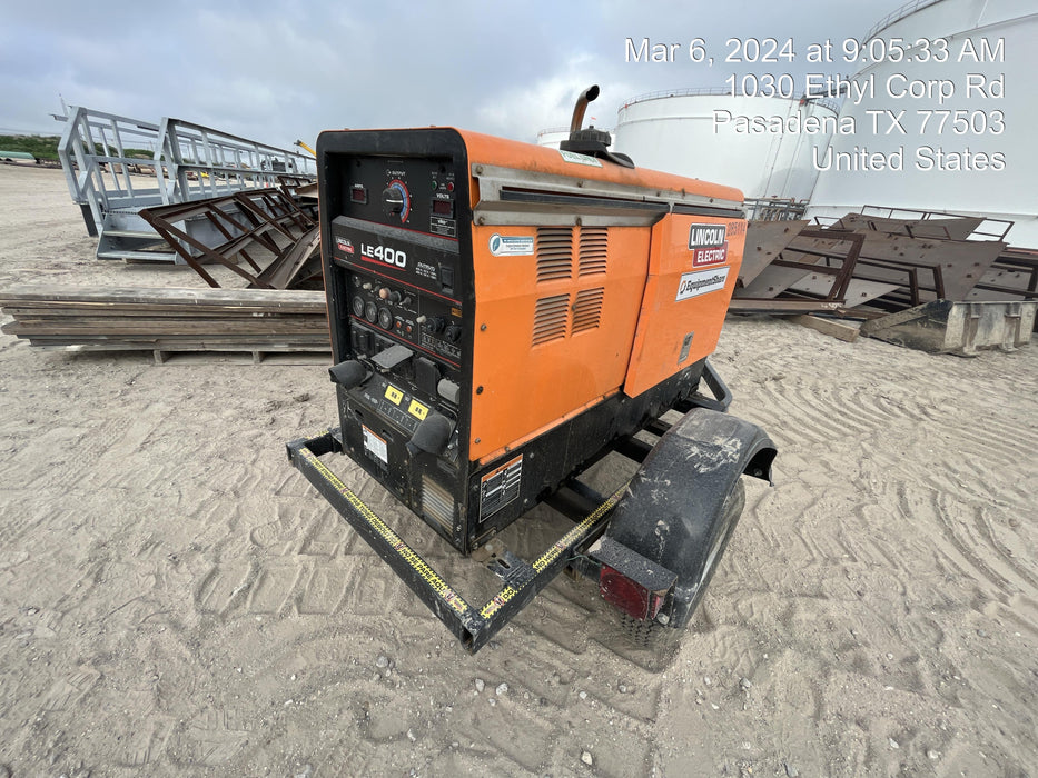 2022 Lincoln Electric LE400 Kubota V1505, Trlr, Cable Rack, Light Kit, ES Decals, T3