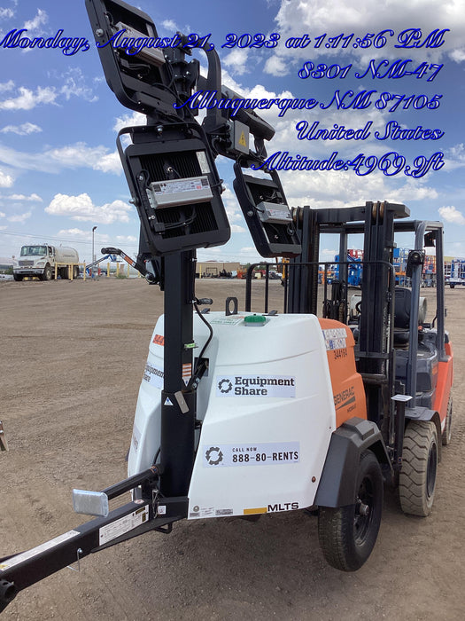 2023 Generac MLT2 Diesel, Flex Switch 120V Input, Powerzone Controller, (4) 320W LED Lights, 4kW Generator, 39.9 Gal Fuel Tank, 2" Ball, T3