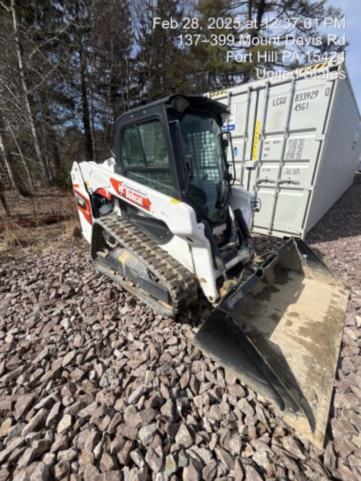 2023 Bobcat T62 68hp Doosan Diesel, Cab/Heat/Air, Rubber Tracks, Manual QC