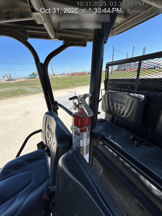 2021 Kubota RTV-X1140W-H Plastic Canopy, Windshield Acrylic Clear, LED Strobe Light, Wire Harness Kit, Back up Alarm