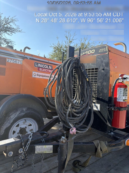 2022 Lincoln Electric LE400 Kubota V1505, Trlr, Cable Rack, Light Kit, ES Decals, T3
