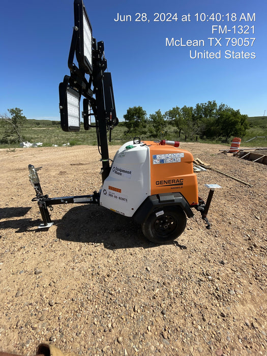 2024 Generac MLT2 Diesel, Flex Switch 120V Input, Powerzone Controller, 
(4) 320W LED Lights, 4kW Generator, 39.9 Gal Fuel Tank, 2" Ball, T3