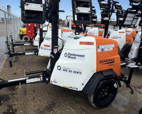 2024 Generac MLT2 Diesel, Flex Switch 120V Input, Powerzone Controller, 
(4) 320W LED Lights, 4kW Generator, 39.9 Gal Fuel Tank, 2" Ball, T3