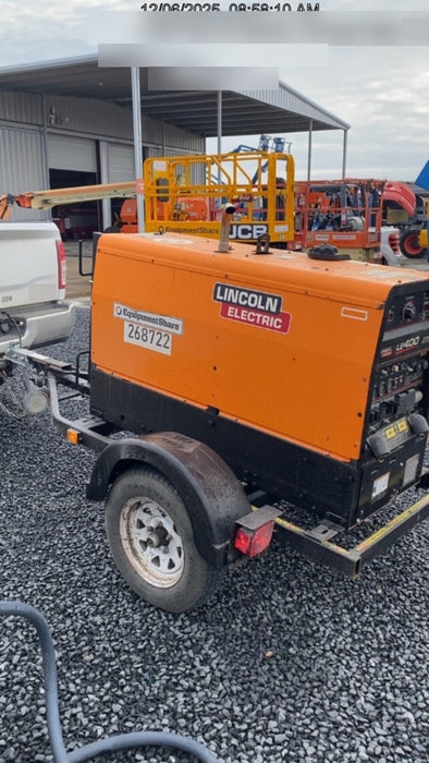 2022 Lincoln Electric LE400 Kubota V1505, Trlr, Cable Rack, Light Kit, ES Decals, T3