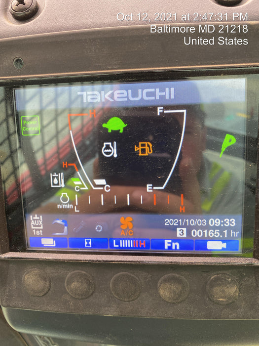 2020 Takeuchi TL6CR Cab/Heat/Air, Hydraulic QC