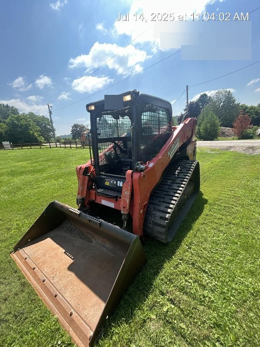 2019 Kubota SVL95-2S Cab/Heat/Air, Standard Tracks, Standard Flow w/Manual QC, 80" HD Bucket w/ Smooth Cutting Edge