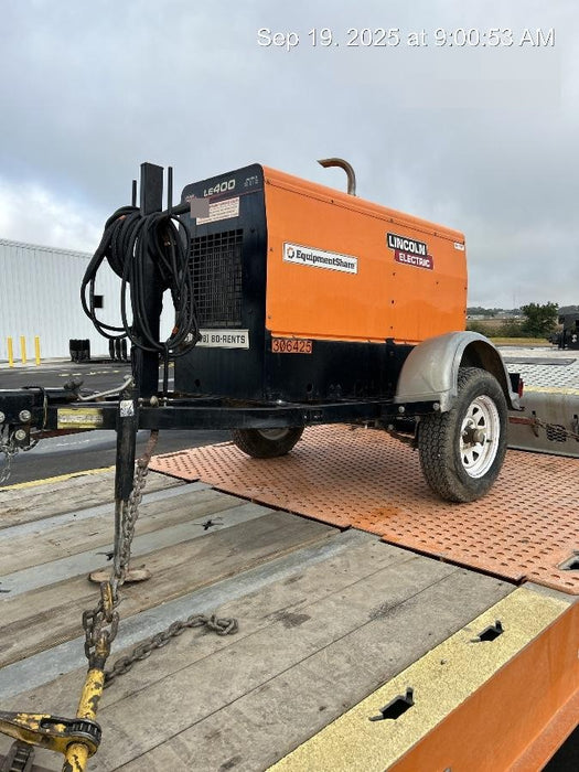 2023 Lincoln Electric LE400 Kubota V1505, Trlr, Cable Rack, Light Kit, ES Decals, T3