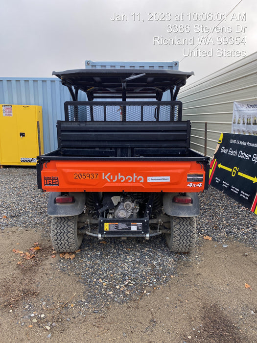 2022 Kubota RTV-X1140W-H Plastic Canopy, Windshield Acrylic Clear, LED Strobe Light, Wire Harness Kit, Back up Alarm