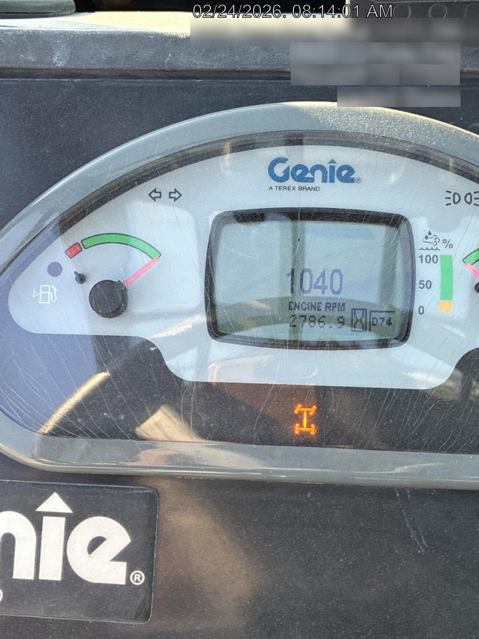 2019 Genie GTH-844 Cab/Heat/AC, Solid RT Tires, LED Work Lights, Beacon 60" QA Carriage, 48" Forks