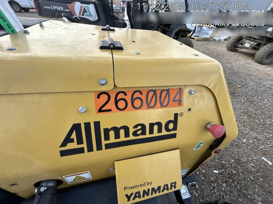 2022 Allmand NLV3GR (4) LED Light Fixture 350W, 23' Vertical Mast, 3kW Prime, Towable, ES Decals, T3