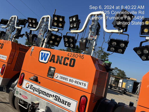 2024 Wanco WLTT-4MM4K Diesel, Deep Sea Controller, Shore Power Plug, Auto Start, (4) 350W LED Floodlights, 4kW Generator, 60 Gal Fuel Tank, 2" Ball, T3