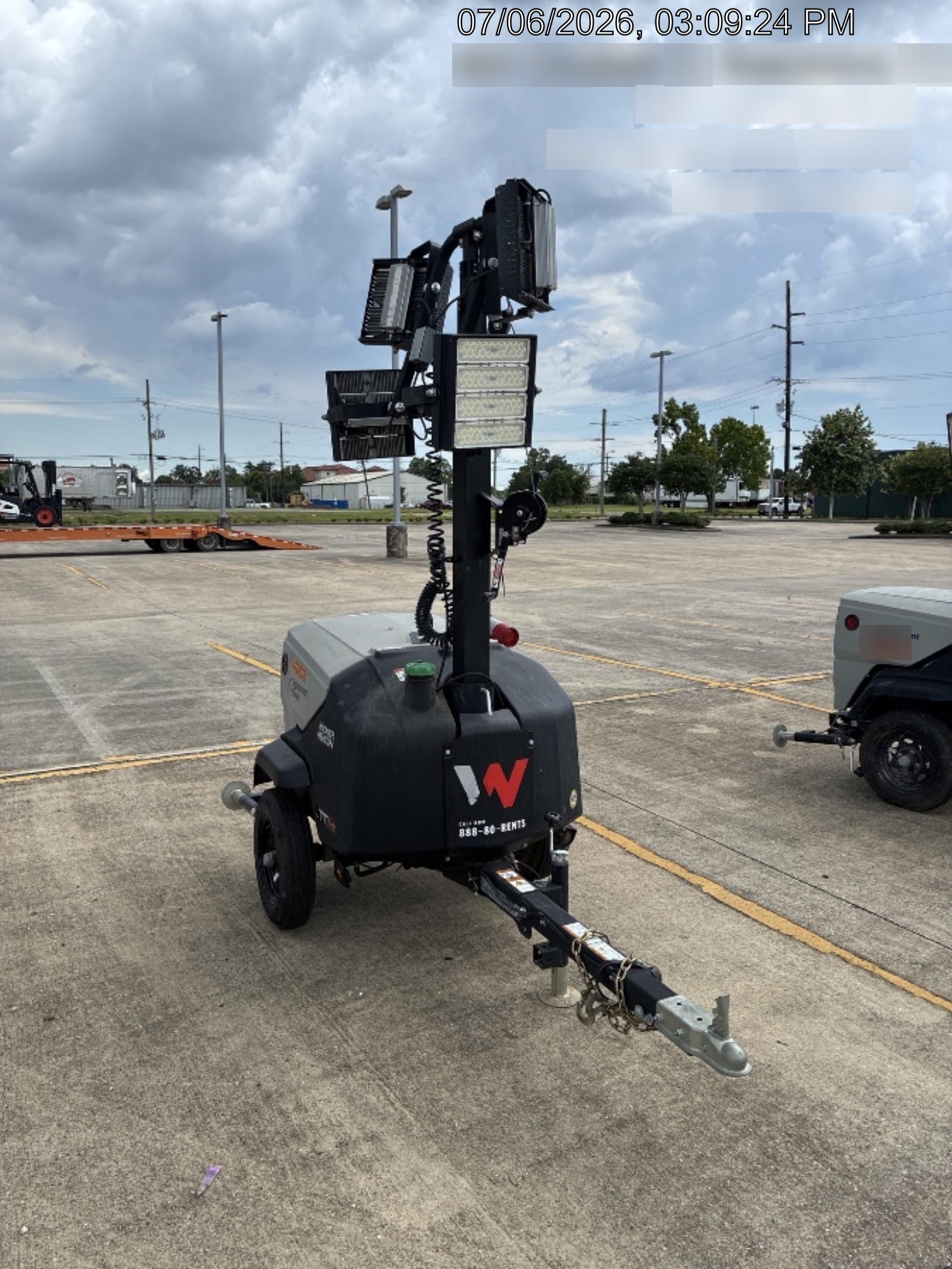 2024 Wacker Neuson LTT4 Diesel, Kohler KDW702, Deep Sea Controller, Auto Start, LED 320W, Bypass Outlet, T3