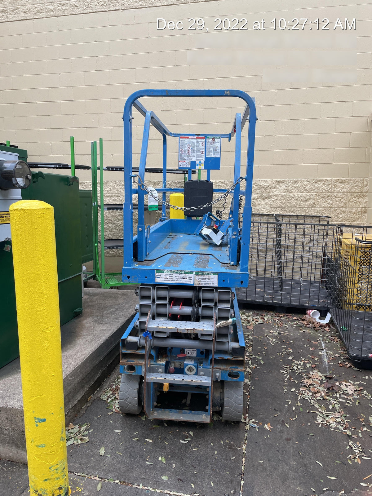 2019 Genie GS-1930 Fixed Rails with Chain Entry