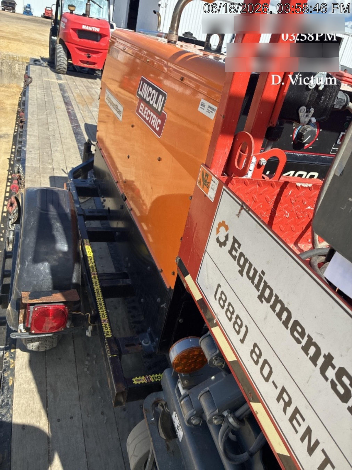 2022 Lincoln Electric LE400 Kubota V1505, Trlr, Cable Rack, Light Kit, ES Decals, T3