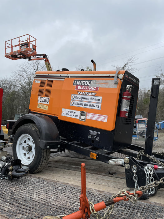 2021 Lincoln Electric Vantage 322 Vantage 322 Ready Pak 3 w/ Decals, ORANGE (includes trailer, cable rack, fender light kit) NO Telematics