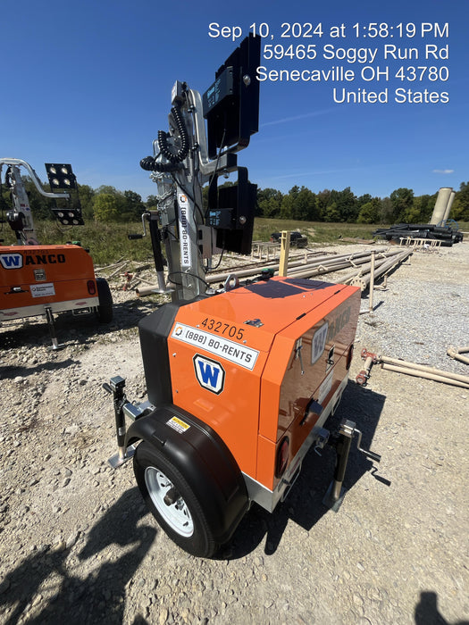 2024 Wanco WLTT-4MM4K Diesel, Deep Sea Controller, Shore Power Plug, Auto Start, (4) 350W LED Floodlights, 4kW Generator, 60 Gal Fuel Tank, 2" Ball, T3