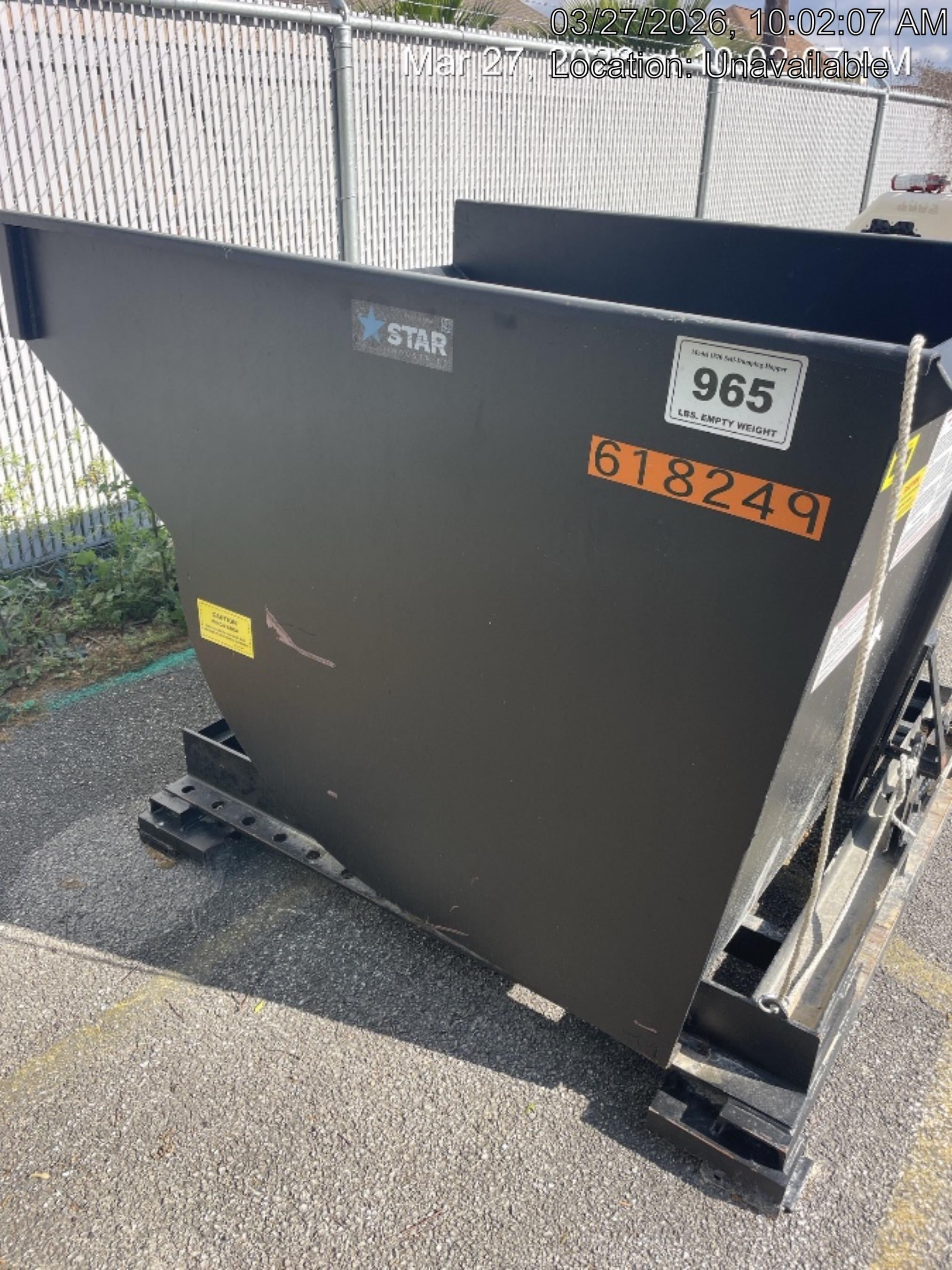 2025 STAR INDUSTRIES M-1820 - Self-Dump Hopper