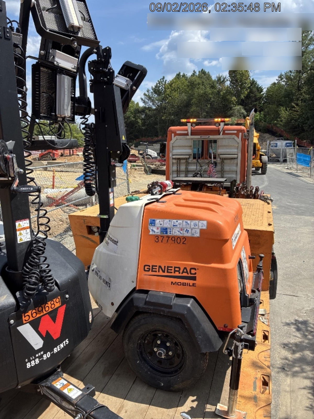 2023 Generac MLT2 Diesel, Flex Switch 120V Input, Powerzone Controller, 
(4) 320W LED Lights, 4kW Generator, 39.9 Gal Fuel Tank, 2" Ball, T3
