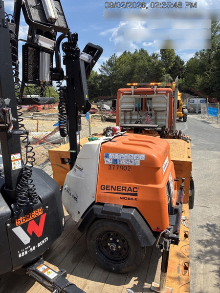 2023 Generac MLT2 Diesel, Flex Switch 120V Input, Powerzone Controller, 
(4) 320W LED Lights, 4kW Generator, 39.9 Gal Fuel Tank, 2" Ball, T3