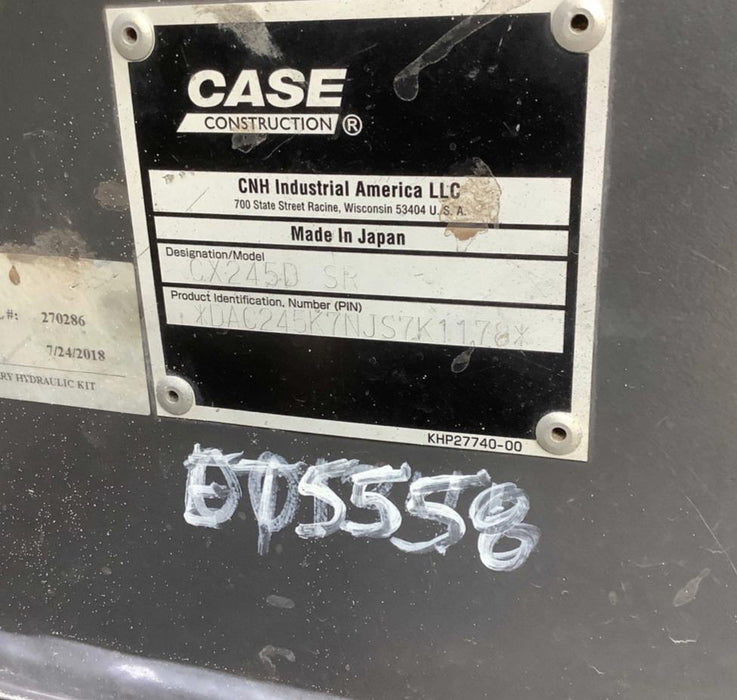 2018 CASE CX245D SR