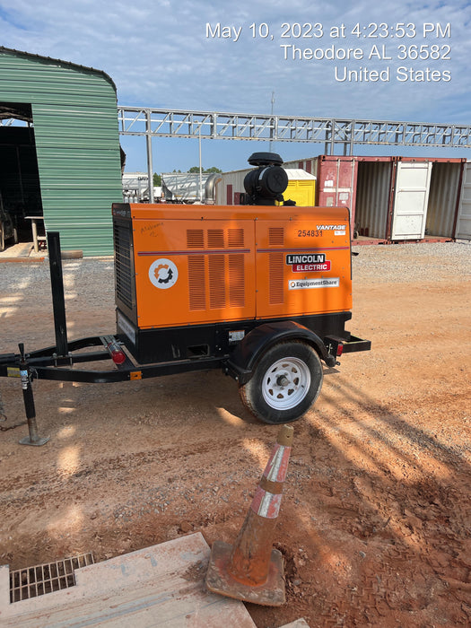 2022 Lincoln Electric Vantage 549X Crosslink Technology, Trailer Mounted, ES Decals, T3