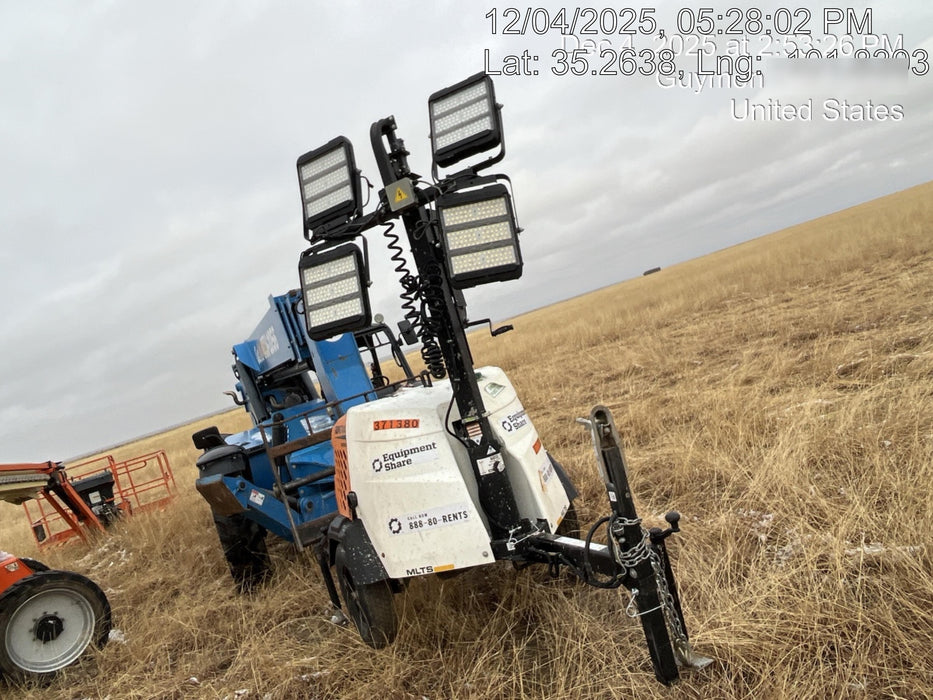 2023 Generac MLT2 Diesel, Flex Switch 120V Input, Powerzone Controller, 
(4) 320W LED Lights, 4kW Generator, 39.9 Gal Fuel Tank, 2" Ball, T3