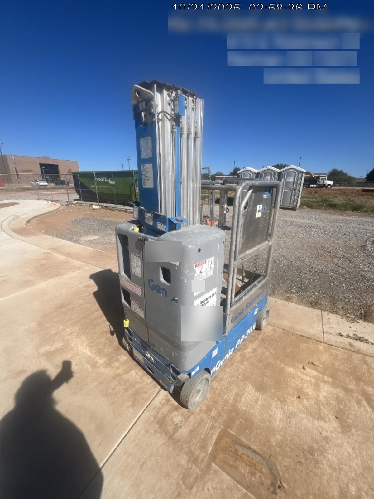 2019 GENIE GR-20