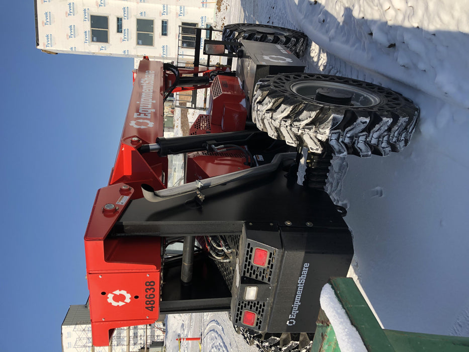2020 Manitou MTA8044 74hp T4F, Cab/Heat/Air, Cab and Boom LED work lights, Auxiliary Hydraulics, Solid Tires, Amber strobe, Lift Hook w/66" Carriage, 60" Forks