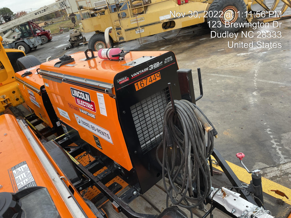 2022 Lincoln Electric LE400 Kubota V1505, Trlr, Cable Rack, Light Kit, ES Decals, T3