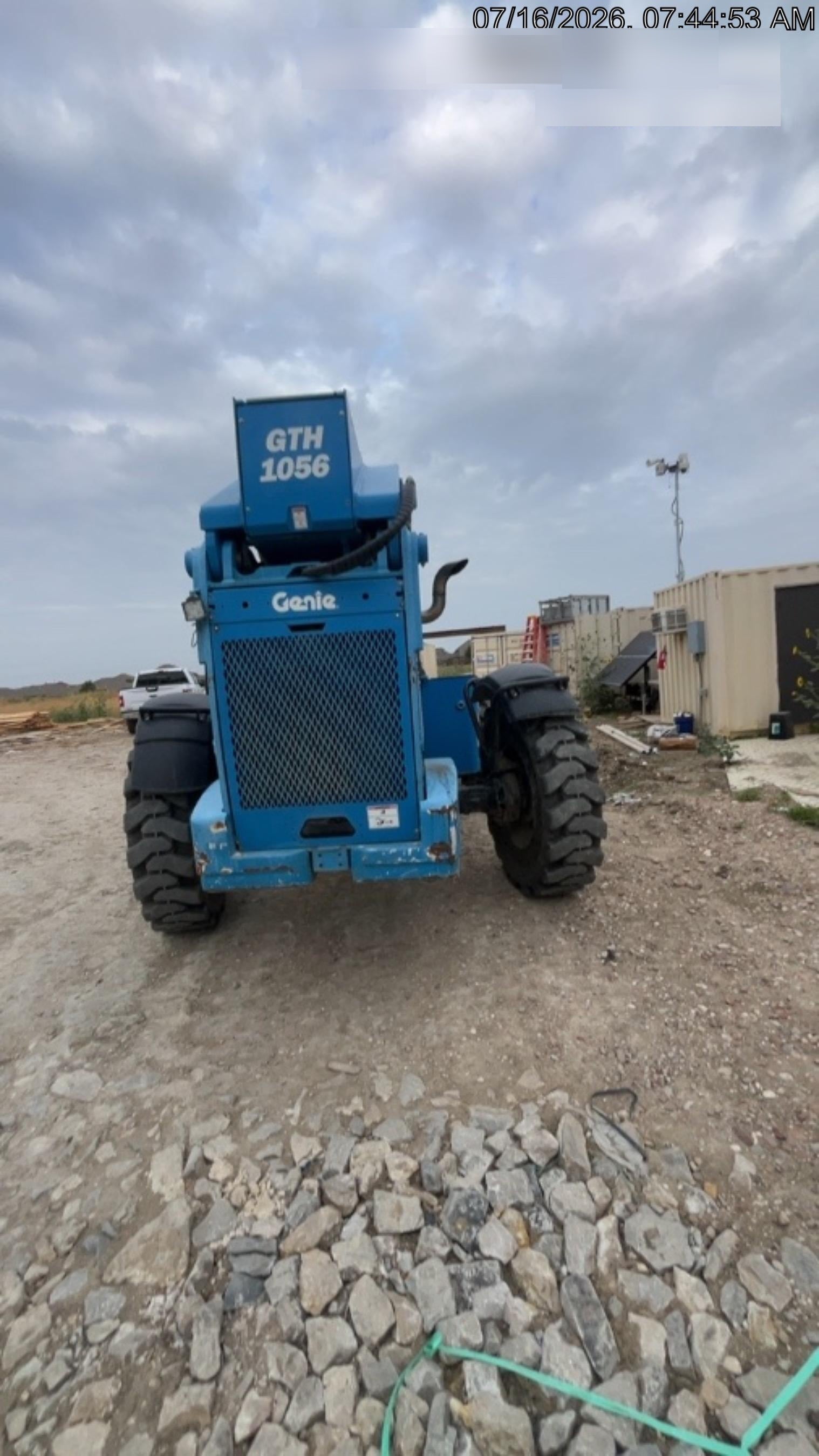 2018 Genie GTH-1056 Genie GTH-1056 w/Open ROPS, Solid Tires, Work Light/Beacon, 60" Carriage and Forks