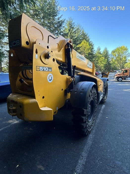 2020 JCB 510-56 Canopy, Solid Tires, Work Lights, Beacon, Aux Hydraulics, Back up Alarm, Lifting Eye, ES Decals