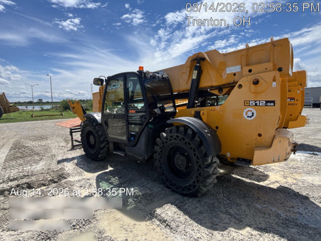 2019 JCB 512-56 Cab/Heat/Air, 109 HP, Solid Tires, STD Worklight, Beacon, Aux Hydraulics, Lifting Eye, Back up Alarm w/66" Carriage/60" Forks