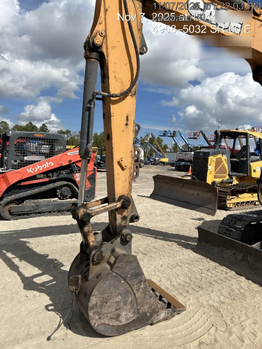 2015 Case CX80C CLOSED CAB, A/C,RUBBER TRACKS PADS,7'-2" ARM,THUMB