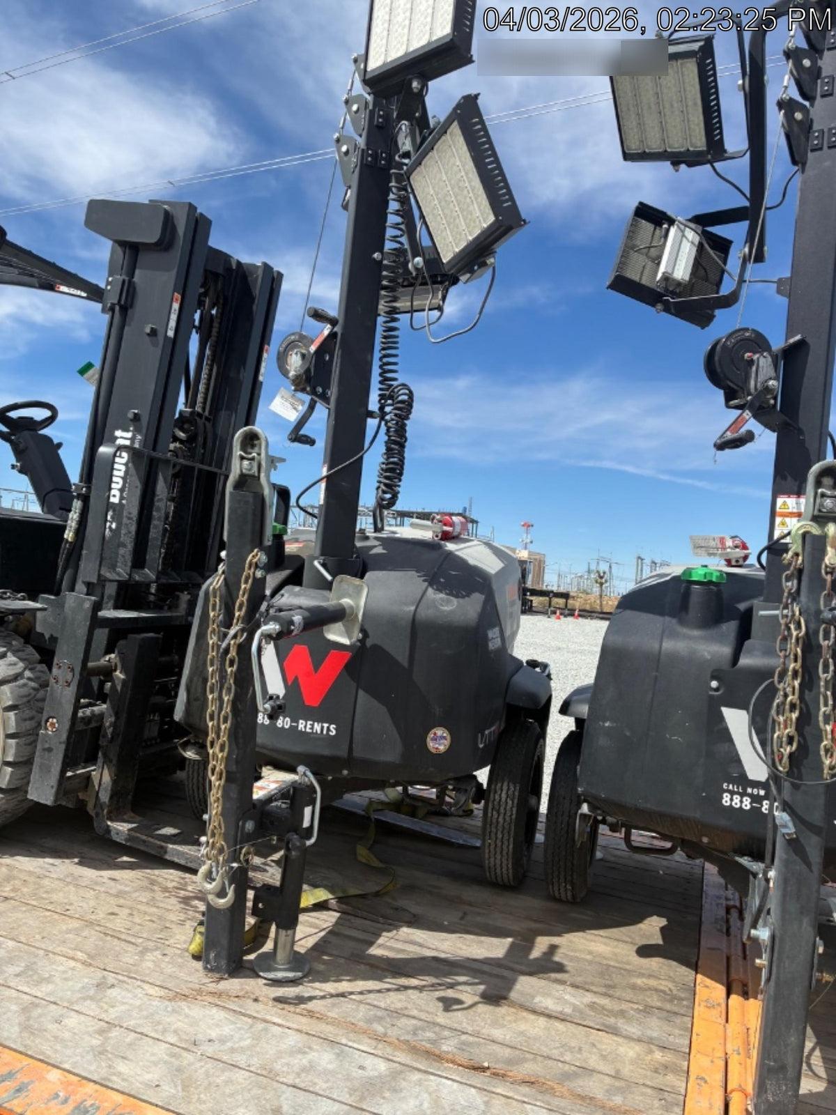 2024 Wacker Neuson LTT4 Diesel, Kohler KDW702, Deep Sea Controller, Auto Start, LED 320W, Bypass Outlet, T3