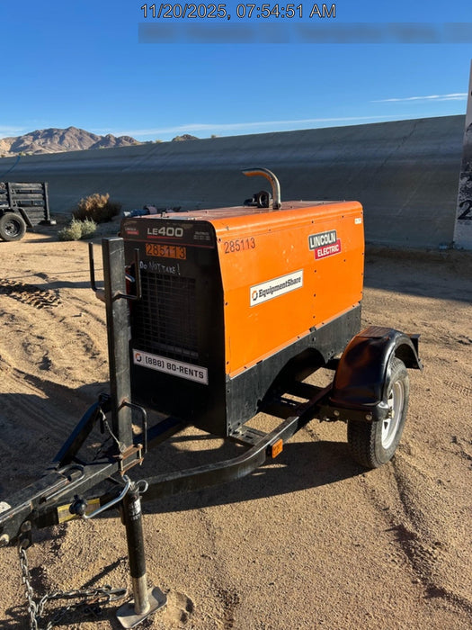 2022 Lincoln Electric LE400 Kubota V1505, Trlr, Cable Rack, Light Kit, ES Decals, T3