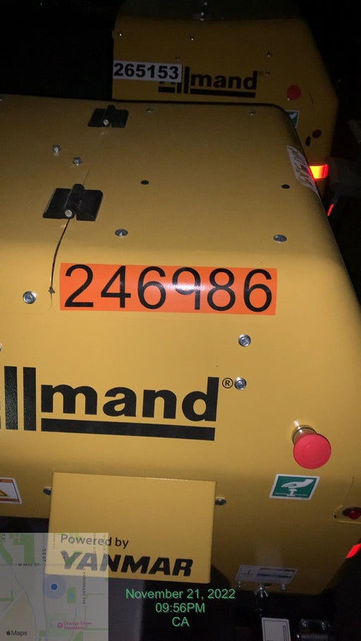 2022 Allmand NLV3GR (4) LED Light Fixture 350W, 23' Vertical Mast, 3kW Prime, Towable, ES Decals, T3