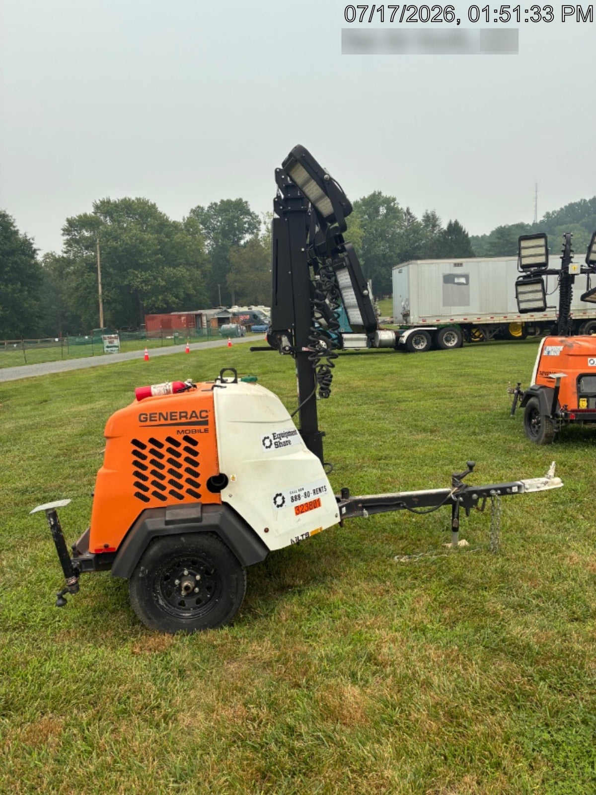 2023 Generac MLT2 Diesel, Flex Switch 120V Input, Powerzone Controller, (4) 320W LED Lights, 4kW Generator, 39.9 Gal Fuel Tank, 2" Ball, T3