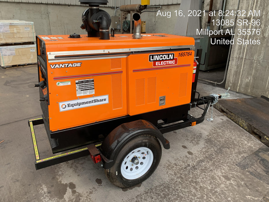 2021 Lincoln Electric Vantage 549X Ready Pak 3, ORANGE (includes trailer, cable rack, fender light kit)