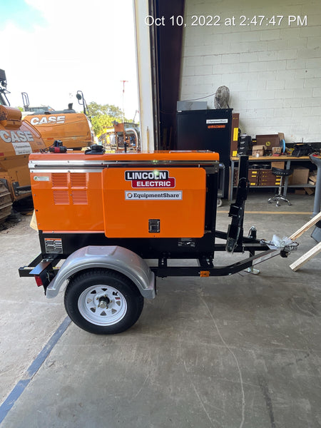 2022 Lincoln Electric LE400 Kubota V1505, Trlr, Cable Rack, Light Kit, ES Decals, T3