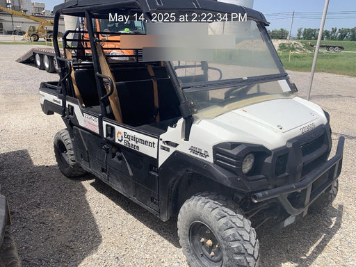 2022 Kawasaki Mule PRO-DXT Standard Options, Backup Alarm, Beacon, Plastic Hard Top, Poly Windshield, Horn Kit
