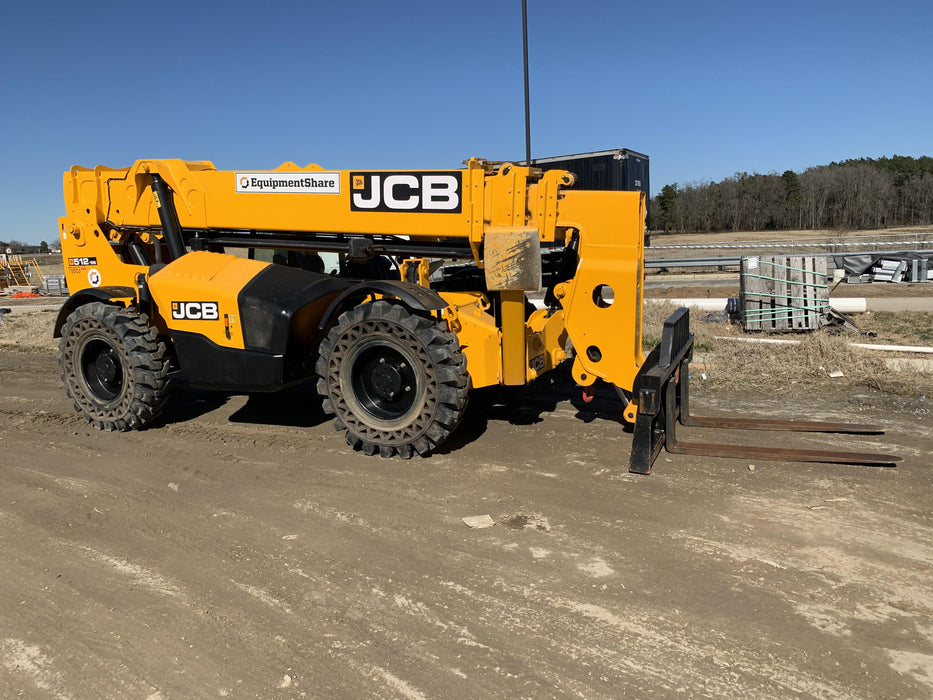 2020 JCB 512-56 Canopy, 74Hp, Solid Tires, Work Lights, Beacon, Aux Hydraulics, Back up Alarm, Lifting Eye, ES Decals